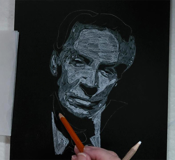 Jerry Orbach Step 2 Apply White Charcoal