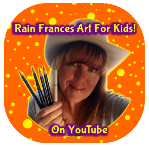 Rain Frances Art for Kids Button