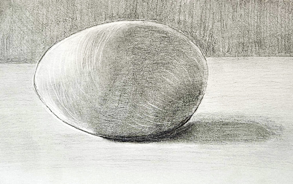 How To Draw An Egg With Pencil