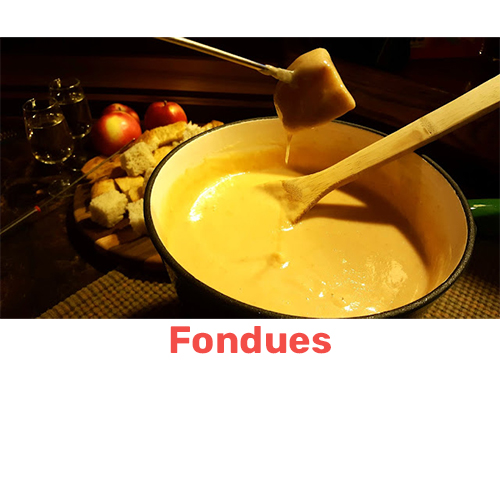 photo of cheese fondue