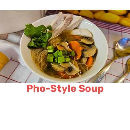 photo of pho style soup