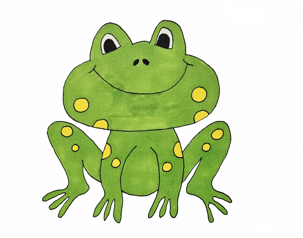 Frog drawing for Rain Frances Art For Kids
