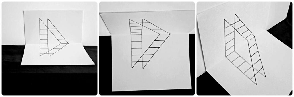 how to draw a 3d trick art ladder step 5 getting different camera angles to achieve the 3D effect