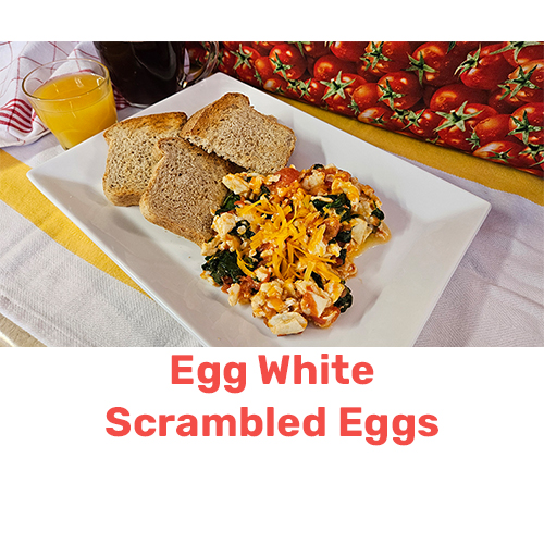 photo of egg white scrambled eggs